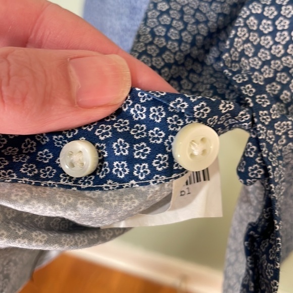 Proper Cloth Long Sleeve Botton Down Blue Men’s - Picture 9 of 10